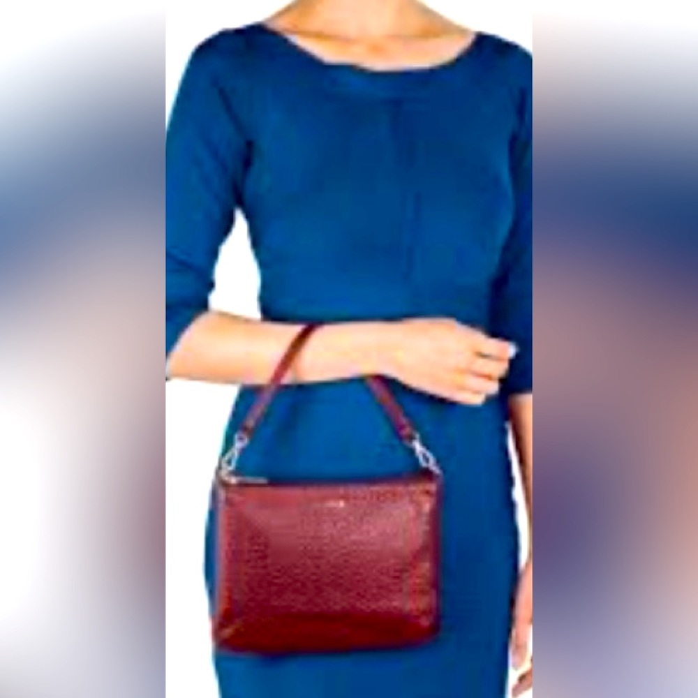 Lodis Red Shoulder Bag Sleek Design Everyday Use